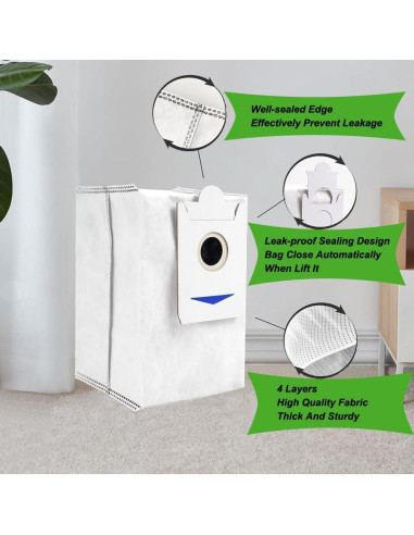 Bolsas de Polvo Electropan para Aspiradora Ecovacs T30s - 12 Pcs