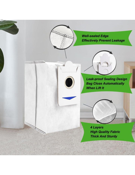 Bolsas de Polvo Electropan para Aspiradora Ecovacs T30s - 12 Pcs