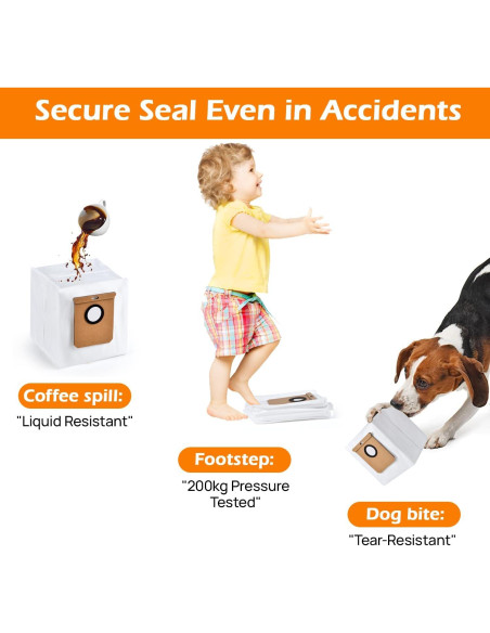 15 Bolsas de Polvo Reemplazo Cigacoal para Eufy L60 y L50 15 Bolsas de Polvo Reemplazo Cigacoal para Eufy L60 y L50