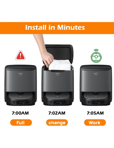 15 Bolsas de Polvo Reemplazo Cigacoal para Eufy L60 y L50 15 Bolsas de Polvo Reemplazo Cigacoal para Eufy L60 y L50