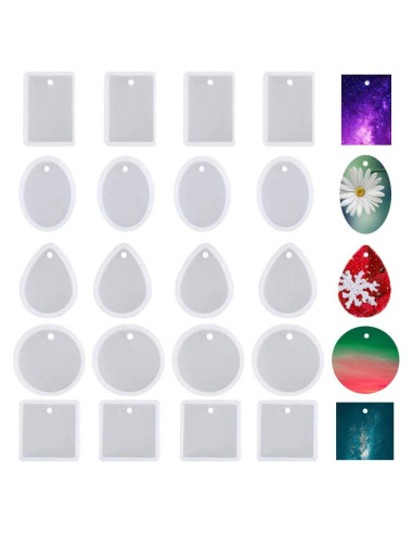 20 Moldes de Silicona para Joyería TuNan - 5 Estilos