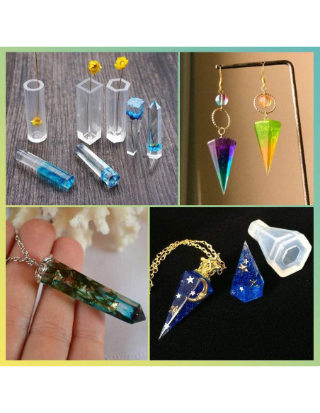 Kit de Joyería de Resina LET'S RESIN - 16 Moldes y Herramientas