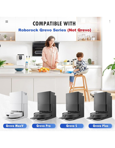 Kit de Accesorios 26PCS BTRSOLUS para Roborock Qrevo S/Plus/Pro