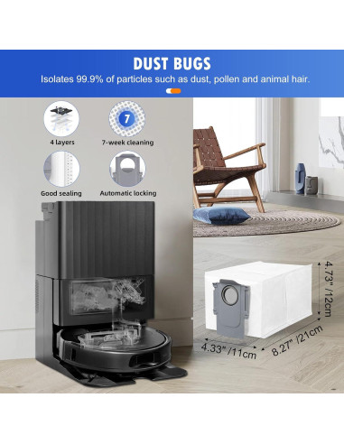 Kit de Accesorios 26PCS BTRSOLUS para Roborock Qrevo S/Plus/Pro