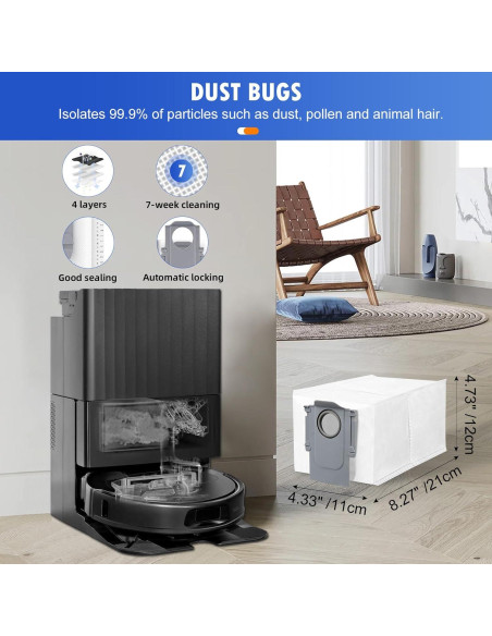 Kit de Accesorios 26PCS BTRSOLUS para Roborock Qrevo S/Plus/Pro