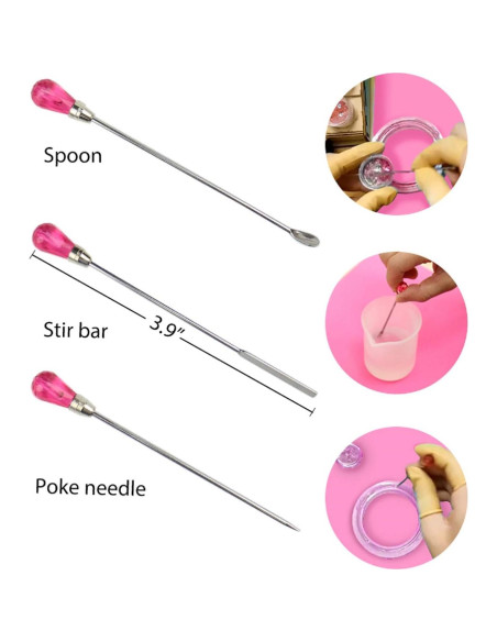 Kit de Joyería de Resina LET'S RESIN - 16 Moldes y Herramientas