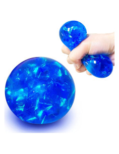 Pelotas Antiestrés Brillantes Kawaite Azul - Juguetes Flexibles