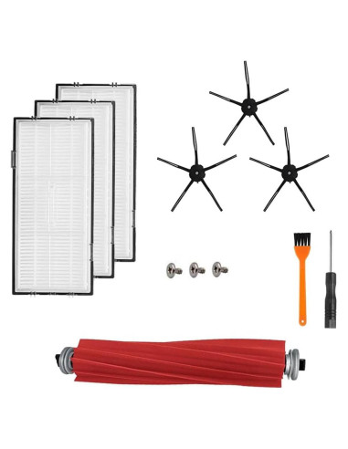 Accesorios de Repuesto Xiaomi Roborock S7 S7+ S7 MaxV - 1 Cepillo Rodante, 3 Filtros, 3 Cepillos Laterales