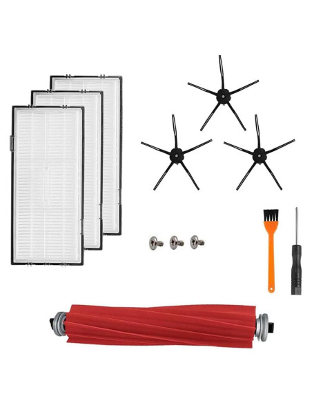 Accesorios de Repuesto Xiaomi Roborock S7 S7+ S7 MaxV - 1 Cepillo Rodante, 3 Filtros, 3 Cepillos Laterales