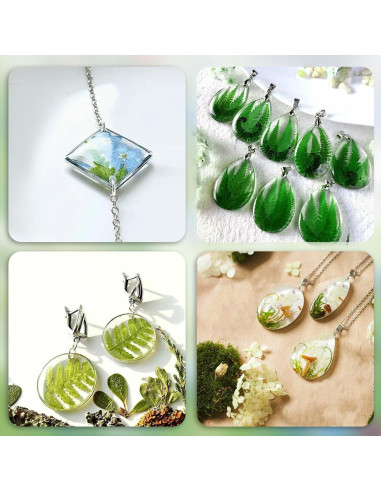 Moldes de Silicona para Joyería de Resina 38 Formas Salbsever