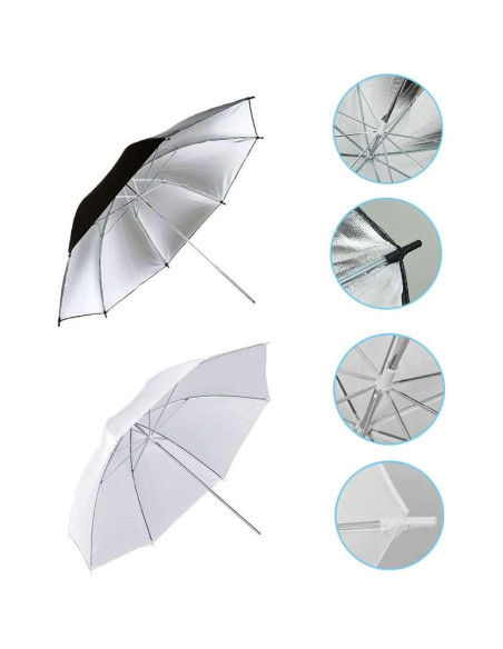 Kit de Iluminación con Paraguas Bcolor FD-8 4 Piezas 84cm