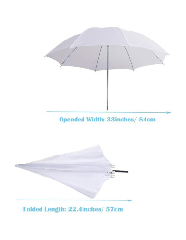 Kit de Iluminación con Paraguas Bcolor FD-8 4 Piezas 84cm