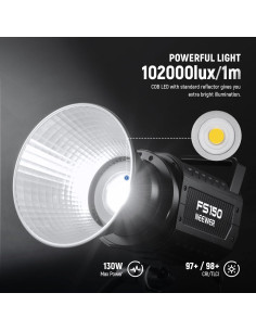 Luz de Video LED NEEWER FS150 130W 5600K Control Inalámbrico 2