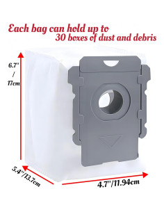 10 Bolsas de Vacío Smaiasl Compatibles con iRobot Roomba 2