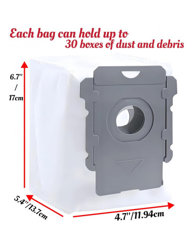 10 Bolsas de Vacío Smaiasl Compatibles con iRobot Roomba