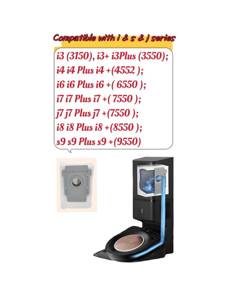 10 Bolsas de Vacío Smaiasl Compatibles con iRobot Roomba