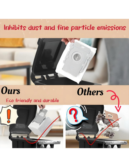 10 Bolsas de Vacío Smaiasl Compatibles con iRobot Roomba