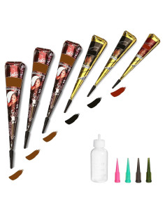 Kit de Tatuajes Temporales Wumawu 6 Piezas con Plantillas