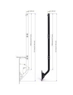 Poste de Montaje Universal CEKAY 3.81 cm x 129.54 cm para Antena 2