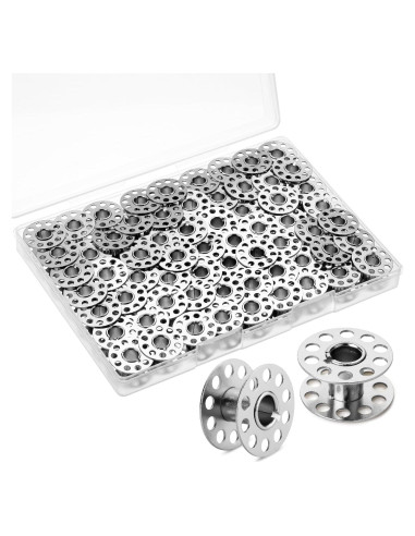 Bobinas de Metal Mr. Pen - Paquete de 64 para Máquina de Coser