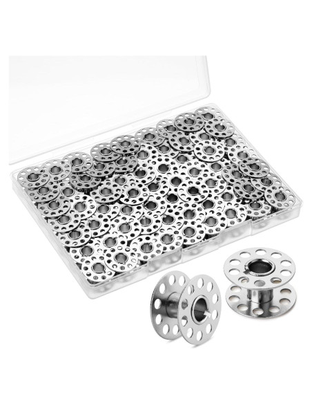 Bobinas de Metal Mr. Pen - Paquete de 64 para Máquina de Coser