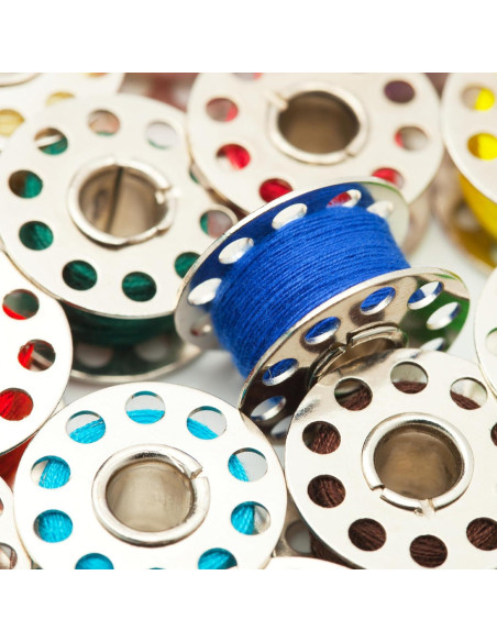 Bobinas de Metal Mr. Pen - Paquete de 64 para Máquina de Coser