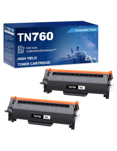 Cartucho de Tóner Negro Ankink TN760 TN730 - 2 Paquete, 3000 Páginas