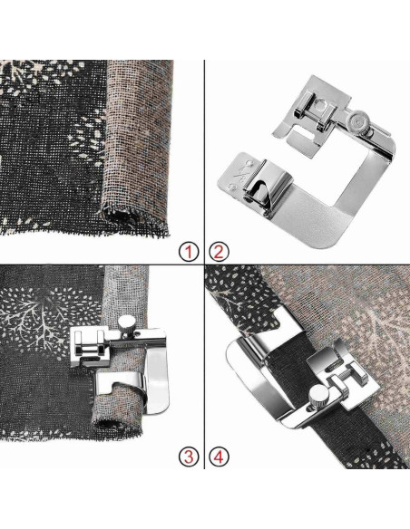 Kit de Prensatelas y Agujas para Máquina de Coser LUNARM