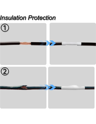 Cinta de Etiqueta Cruxer HSE-211 Negra sobre Blanca 10 Unidades 5.8mm