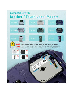 Cinta de Etiqueta Womiten M-K231 12mm Blanca 5-Pack 2