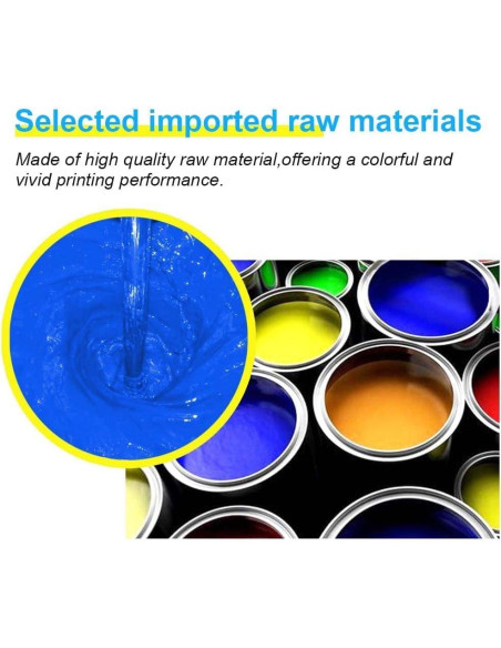 Kit de Recarga de Tinta Universal DLMELHOR 600ml 6 Colores