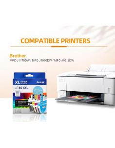 Cartuchos de tinta compatibles Brother LC401XL - 4 Paquete 2