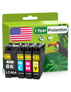 Cartucho de tinta Limeink compatible Brother LC404 - 4 piezas