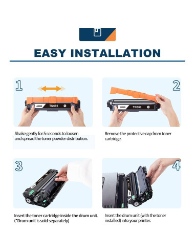 Cartucho de tóner Ankink TN660 TN630 compatible Brother