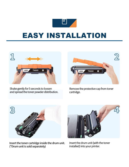 Cartucho de tóner Ankink TN660 TN630 compatible Brother