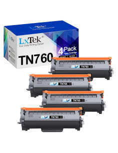 Cartucho de Tóner LxTek TN760 Compatible para Brother - 4 Pzs