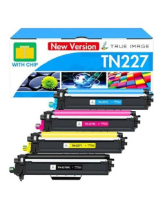 Cartucho de Tóner Compatible Brother TN-227 Paquete de 4