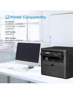 Cartucho de Tóner LxTek TN760 Compatible para Brother - 4 Pzs 2