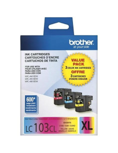 Cartucho de tinta Brother LC103 Cian Magenta Amarillo 2