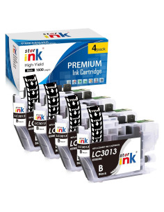 Cartuchos de Tinta Negra Starink LC3013 XL - Paquete de 4 para Brother