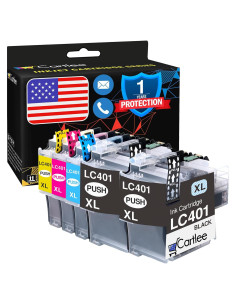 Cartuchos de Tinta Compatibles Cartlee para Brother LC401XL - 5pk