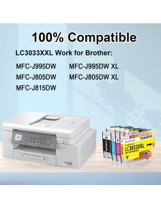 Cartuchos de tinta TOAIEPO LC3033XXL compatibles Brother 2