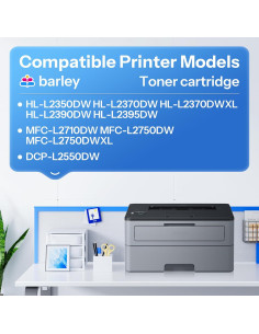 Cartucho de Tóner Negro Barley TN-730 Compatible - Paquete de 2 2