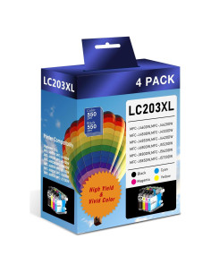 Cartuchos de tinta Brother LC203XL compatibles - 4 unidades