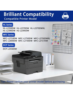 Cartucho de tóner negro INKSHOP TN730 compatible - Paquete de 2 2