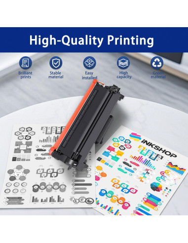 Cartucho de tóner negro INKSHOP TN730 compatible - Paquete de 2