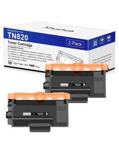 Cartucho de Tóner Negro TN820 HUEHUB para Brother - Paquete de 2
