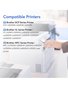 Cartuchos de Tóner Alto Rendimiento Brother TN-850 - 2 Unidades 2