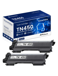Cartucho de Tóner Negro TN450 Snowflake - 2 Paquete Alto Rendimiento