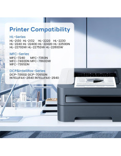 Cartucho de Tóner Negro TN450 Snowflake - 2 Paquete Alto Rendimiento 2